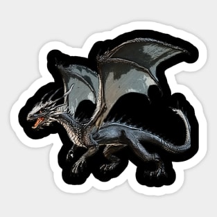 Nocturnal Frost Dragon Sticker